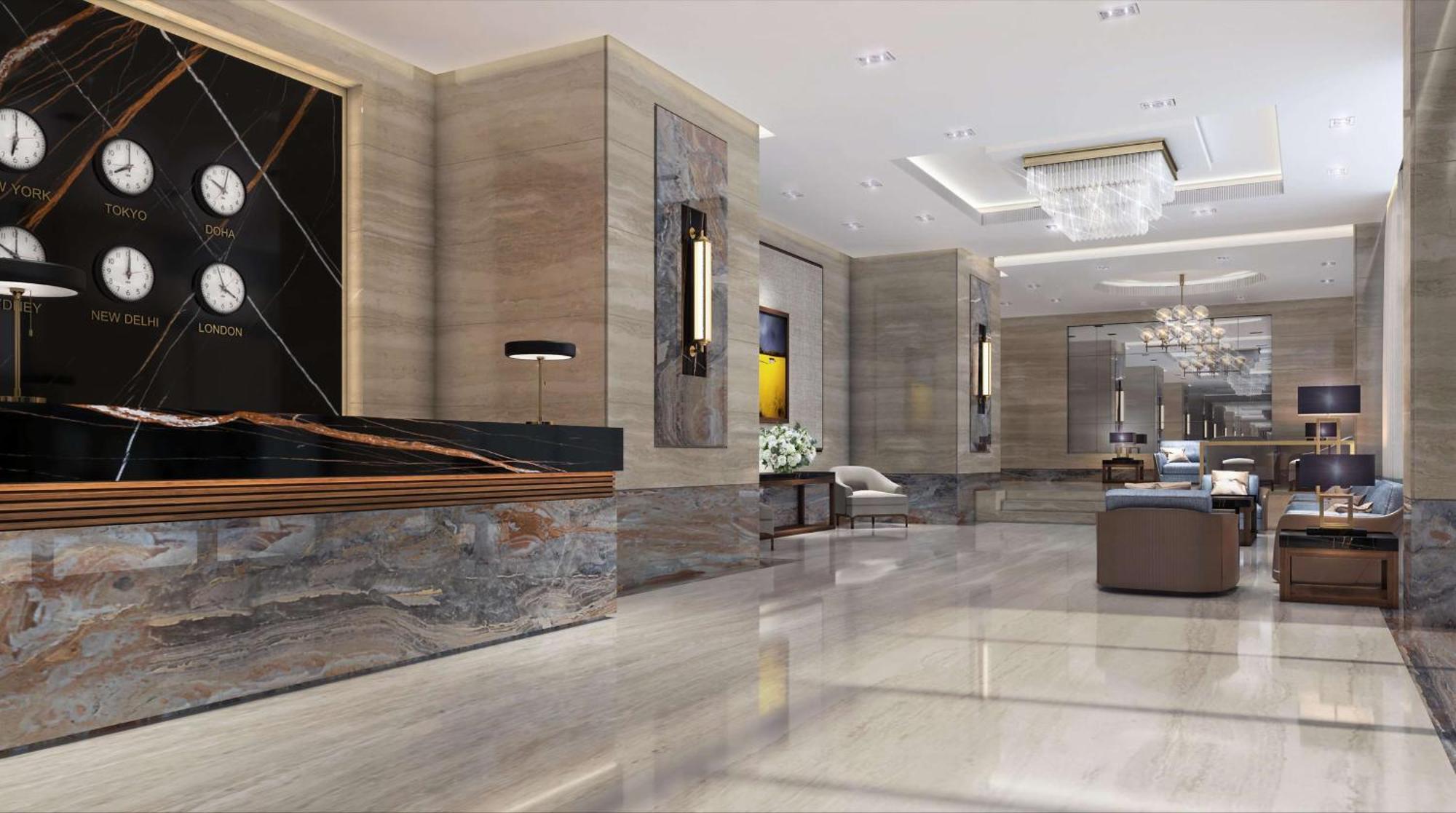 Hotel Doubletree By Hilton Doha Downtown Extérieur photo Lobby